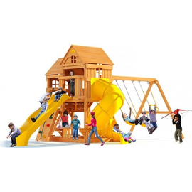 Детский игровой комплекс MOYDVOR Панорама с трубой и горкой