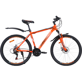 Велосипед 27.5 AVENGER A275D, оранжевый неон / серый, 19