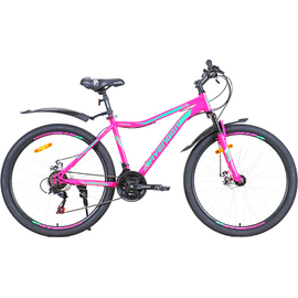 Велосипед 26 AVENGER C263DW, фиолетовый / зеленый, 17.5